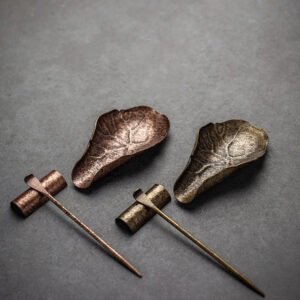Purple Copper Lotus Leaf Tea Spoon