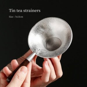 Vintage Tin Tea Strainer Spoon