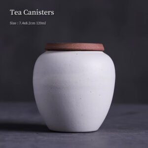 White Clay Tea Canister