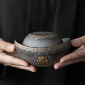 Chinese Bring in Wealth Pattern Tea Strainer