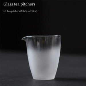 Frosted Glass Gong Dao Bei  Tea Pitcher 190ml