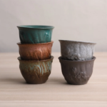 Chinese Clay Flowers Tea Cup 100ml