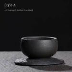 Japanese Black Clay Tea Bowl 90/100ml