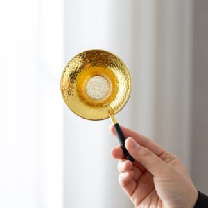 Vintage Brass Tea Strainer Spoon