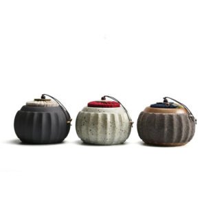 Ceramic Pumpkin Tea Canister