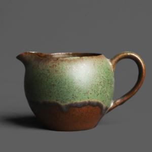 Vintage Bronze Green Glaze Gong Dao Bei Tea Pitcher 230ml