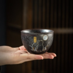 Black Ceramic Cat Tea Cup 140ml