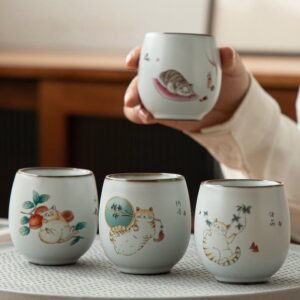 Ceramic Cat Tea Cup 100ml
