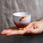 Chinese Porcelain Fish Tea Cups 80ml