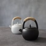 Japanese White Black Tea Pots 210ml