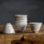 Set of 6 Japanese Wabi-Sabi Tea Cup Set 45ml