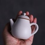 Small White Clay Tea Pot 90ml