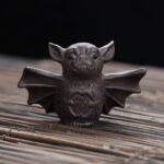 Handcrafted Chinese Lucky Bat Yixing Clay Tea Pet – Traditional Gongfu Tea Accessory
