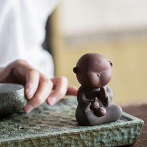 full collection set of cute little monk zisha tea pets