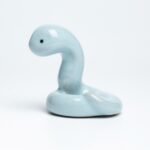 Handmade Ru Kiln Celadon Snake Tea Pet | Traditional Chinese Ceramic Tea Accessory