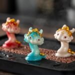 Color Changing Snake Tea Pet, 2025 Chinese Zodiac Tea Table Decor, Resin Tea Mascot