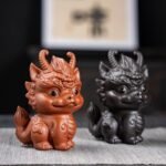Handcrafted Yixing Zisha Dragon Tea Pet | Decorative Chinese Tea Table Ornament