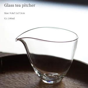140ml clear water drop glass tea pitcher gong dao bei main product view