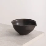 full product view of 175ml handcrafted black ceramic gong dao bei tea pitcher