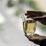 250ml clear ribbed glass gong dao bei tea pitcher main view