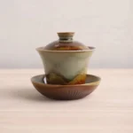 300ml wood-fired glaze handcrafted gaiwan tea set