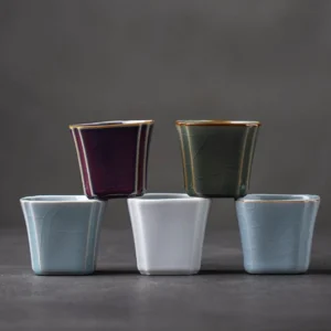 collection of multiple styles antique style 50ml porcelain gongfu tea cups