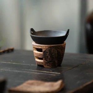 full set handmade cast iron loose leaf tea strainer with yixing zisha base