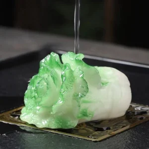 color changing cabbage tea pet lucky feng shui gongfu tea accessory