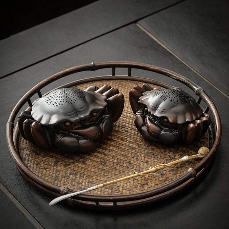 yunnan purple pottery crab tea pet as decorative tea table centerpiece