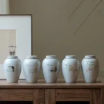 full collection of cute cat pattern airtight ceramic tea jars