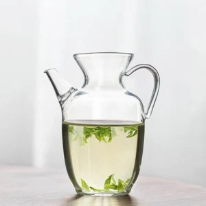 full product view 300ml heat-resistant glass gong dao bei tea pitcher