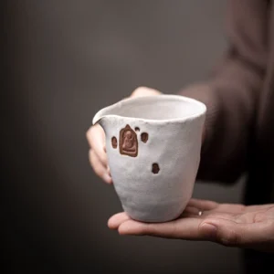 Handcrafted 230ml Buddha Clay Gong Dao Bei Tea Pitcher