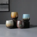 handcrafted rustic 200ml ceramic tea cup product overview