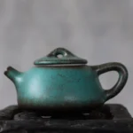 125ml handcrafted green ceramic shi piao teapot main view