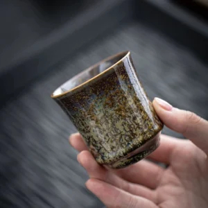 handcrafted jianzhan kiln change tea cup 115ml full view