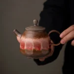 handcrafted vintage clay teapot main view 200ml