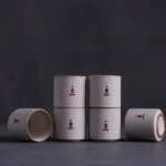 group of stacked handcrafted zen ceramic kung fu tea cups