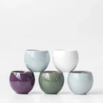 handmade 80ml chinese five famous kilns ceramic tea cup full view