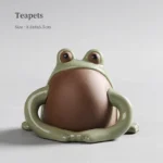 handmade celadon crackle glaze yixing zisha frog tea pet main view