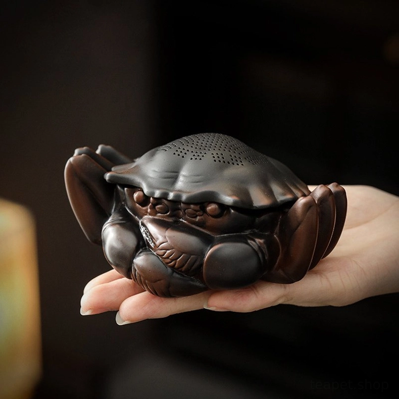 handmade crab tea pet tea strainer set gift for tea lovers