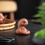 handmade cute ceramic snake tea pet chinese zodiac tea table decor