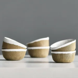 handmade japanese textured ceramic tea cups 45ml