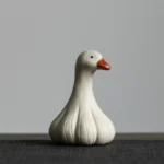 handmade yixing purple clay garlic duck tea pet main view