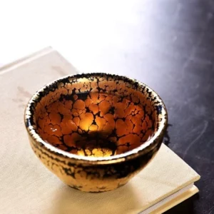 authentic handcrafted jian zhan gold oil spot tea cup 130ml