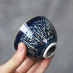 handmade starry sky jian zhan tenmoku gongfu tea cup collection