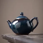 Handmade Jian Zhan 230ml blue black ceramic teapot main view
