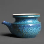 handmade jun kiln broad mouth gong dao bei tea pitcher 170ml full product view