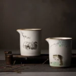 full collection of 300ml kawaii cat ceramic gong dao bei tea pitchers