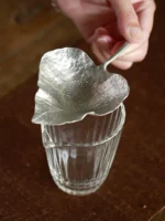 leaf shape solid tin loose leaf tea strainer product overview