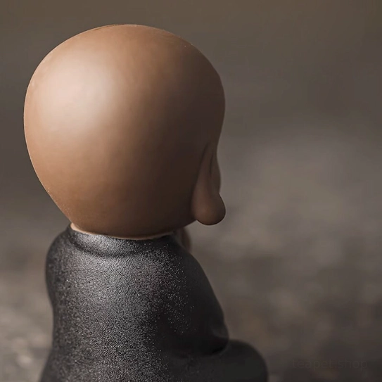 little monk tea strainer hat used as loose leaf filter on glass cup